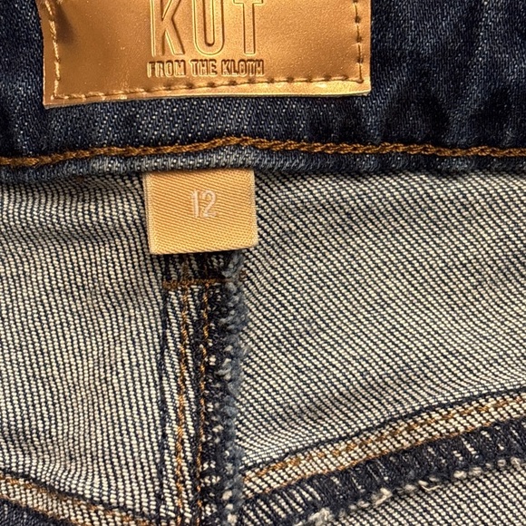 KUT from the Kloth Ana High Rise Fab Ab Flare Jeans Women’s 12 Dark Wash - Picture 6 of 8